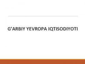 Yevropa iqtisodiyoti