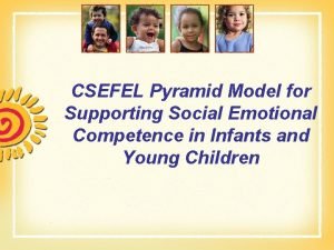 CSEFEL Pyramid Model for Supporting Social Emotional Competence