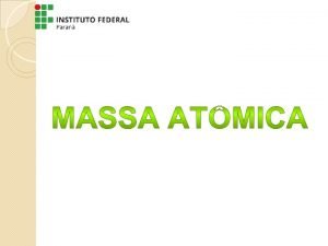 Massa atomica