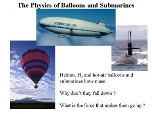 Physics of hot air balloons