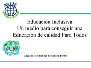 Educacin Educacin