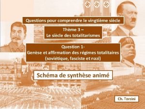 Questions pour comprendre le vingtime sicle Thme 3