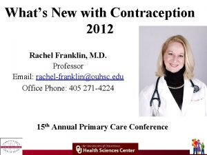 Rachel franklin md