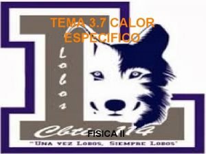 Calores especificos tabla