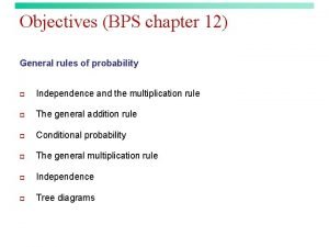 General multiplication rule