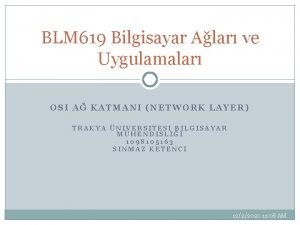 Taşıma katmanı pdu'ya hangi ad atanır
