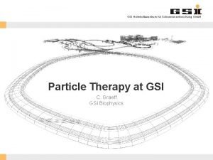 GSI Helmholtzzentrum fr Schwerionenforschung Gmb H Particle Therapy
