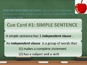 Compound sentence 30