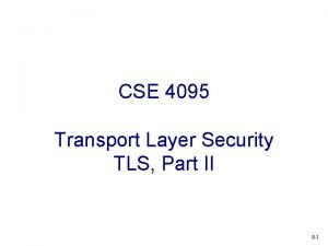 Multiplexed transport layer security
