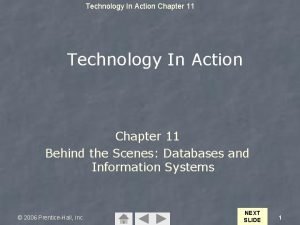 Technology In Action Chapter 11 Behind the Scenes