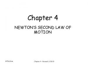 Newton's second law