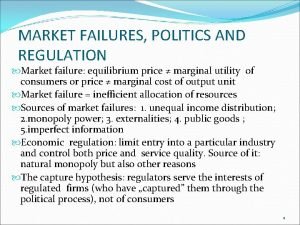 Market failures