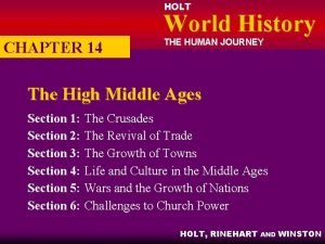 HOLT World History CHAPTER 14 THE HUMAN JOURNEY
