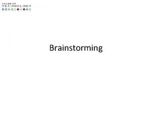 Brainstromming