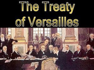 Treaty of versailles brat