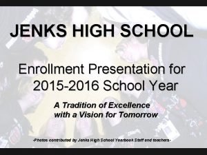 Jenks high school enrollment
