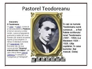 Pastorel teodoreanu versuri