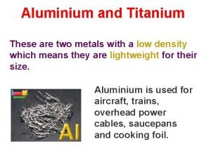 Titanium means