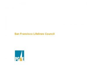 1 Case Study Pacific Gas Electric Company San