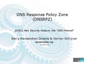 Dns response policy zone