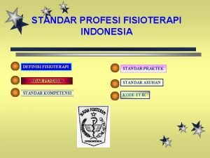 Kode etik fisioterapi Kode etik fisioterapi