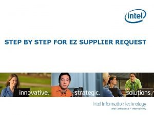 Intel supplier portal