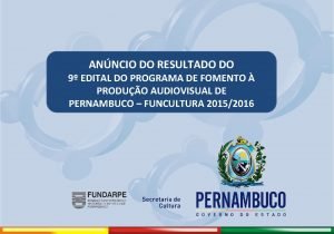 ANNCIO DO RESULTADO DO 9 EDITAL DO PROGRAMA