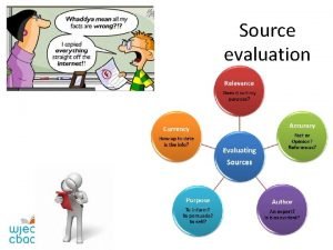 Source evaluation example