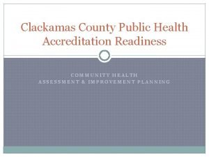Clackamas county public health