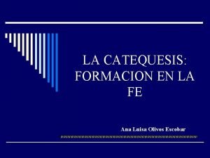 Catequesis etimologia