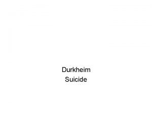 Egoistic suicide Egoistic suicide