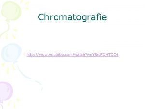 Chromatografie papier