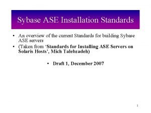 Sybase max memory