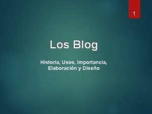 Usos de un blog