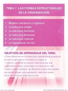 Formas estructurales