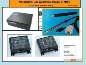 Messtechnik und Wellendatenlogger DKRBA 1 SystemsSchema Rth Rickmer