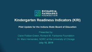 Indiana kindergarten readiness