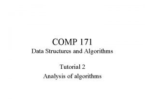 Data structures and algorithms tutorial