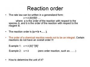 How to determine the rate law of a reaction