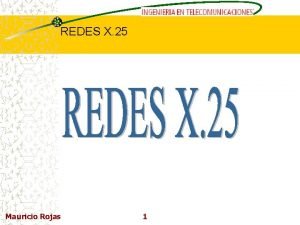 REDES DE COMPUTADORAS I REDES X 25 Mauricio