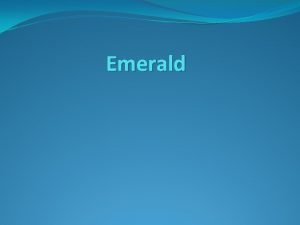 Blue emerald meaning