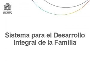 Sistema para el Desarrollo Integral de la Familia