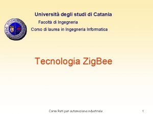 Universit degli studi di Catania Facolt di Ingegneria