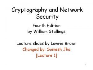 Cryptography and network security 4th edition