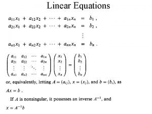 Lup decomposition example