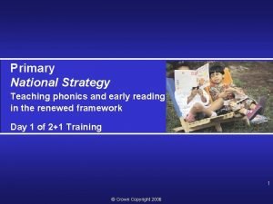 Primary National Strategy Teaching phonics and early reading