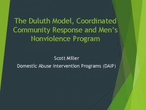 The duluth model