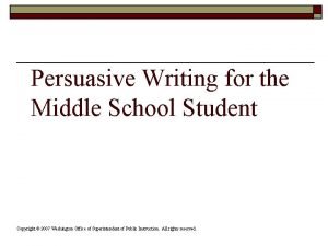 Characteristics of persuasive essay