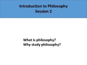 Waht is philosophy