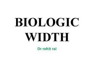 Biologic width meaning